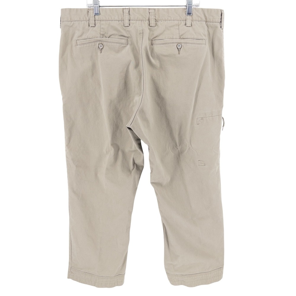 Duluth Trading Co Mens 42x30 Flex Ballroom Khakis Pants Tan Workwear Utility - Picture 6 of 16